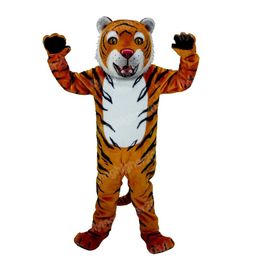 Halloween Lovely Tiger Mascot Costume Unisex Cartoon Anime theme character Carnival Men Women Dress Christmas Fancy Performance Party Dress