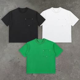 Shorts Sleeve Black Green White T Shirt Men Women High Quality Streetwear Top Tees