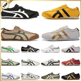 Onitsukass 66 Sneakers Womens Mens Shoes Black White Blue Yellow Beige Low Fashion Trainers Loafer