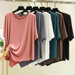 Women's T Shirts 2024 Short Sleeve Irregular Shirt Female Summer Korean Thin Wear Slimming Loose Bottoming T-Shirts Tee Tops