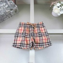 Luxury baby swimsuit Summer kids beach pants Checker design child swim trunks Size 80-150 CM kids designer clothes Boys swimming trunks 24May