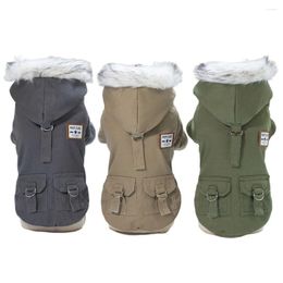 Dog Apparel Furry Warm Jacket Winter Clothes For Small Medium Dogs Pet Clothing Yorkie Hoodie Chihuahua Coat Shih Tzu Puppy Outfits