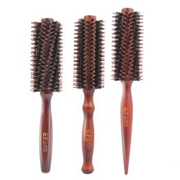 Roller Round Curly Bristle Hair Comb Rolling Brush Professional Hairdressing Blow Drying Hairbrush