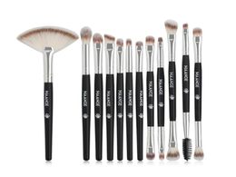 Makeup Brushes MAANGE 12PCS Brush Wooden Handle Eye Shadow Eyebrow Eyelash Soft Women Beauty Tools Natural Cosmetics Tool9912795