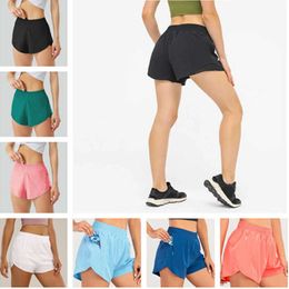 Kvinnor Lu-33 Yoga Shorts Hoty Hot Pants Pocket Snabbt torrhastighet Up Gym Clothes Sport Outfit andningsbar fitness Hög elastisk midja Leggings Aritzia 5511ESS