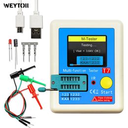 LCR-T7 Transistor Tester TFT Diode Triodenkapazitätsmesser LCR ESR Meter NPN PNP MOSFET IR Multifunktionstester Multimeter 240508