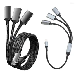 Type Splitter Cable Male To 3 USB 2.0 Female Extension Cord Port Hub Data Power Split Adapter