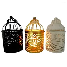 Candle Holders Nordic Style Metal Home Decoration Romantic Wedding Atmosphere Bird Cage Modern Simple Light Luxury Holder