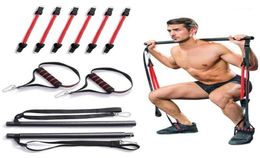 Portable Home Gym Pilates Bar System Full Body Leg Stretch Strap Workout Equipment Training Yoga Kit Fitness Resistance BandsA11923377