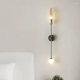 Wall Lamp Crystal Sconce Lighting Long Sconces Black Bathroom Fixtures Applique Mural Design Candle