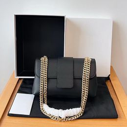 10A Mirror Quality Designer Handbags 23.5cm Womens Small Flap Bag Genuine Leather Bag Luxurys Handbags Crossbody Black Shoulder Strap Bag With Box