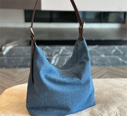 Designer Large denim Women's Shoulder Bags Casual Nylon Crossbody Bag Female Travel Shopper Totes