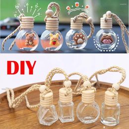 Storage Bottles Empty Car Perfume Bottle Glass Container Hanging Air Freshener Diffuser Fragrance Essential Oil Pot Refillable Accessories