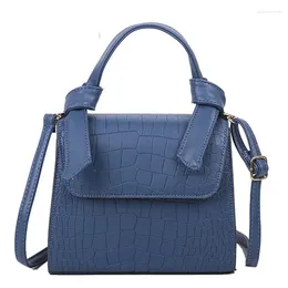 Shoulder Bags Crocodile Pattern PU Leather Crossbody For Women Female Mini Square Handbags Travel Crosbody Bag