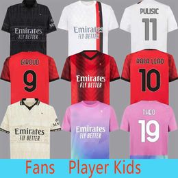 23 24 MILANS ROMAGNOLI IBRAHIMOVIC GIROUD Soccer Jerseys REIJNDERS PULISIC THEO TONALI Shirt RAFA LEAO S.CASTILLEJO REIJNDERS LOFTUS-CHEEK Football uniform