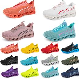 comfortable and breathable women running shoes fashion men trainer triple black white red yellow purple green blue p fuchsia breathable sports sneakers