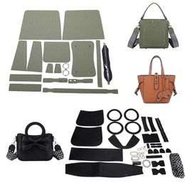 DIY Sewing Handmade Bag Set Shloulder Straps Luxury Leather Bag Making Kit Hand Stitching Accessories for Womens Handbag 240509