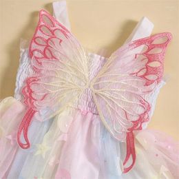 Girl Dresses Toddler Baby Outfits Butterfly Wings Dress Tulle Tutu Fairy Princess Birthday Party Clothes