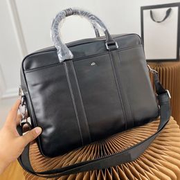 Briefcase Designers laptop bags handbag crossbody Bag men Briefcases Business style office handbags Large capacity business Leather Squ 2809