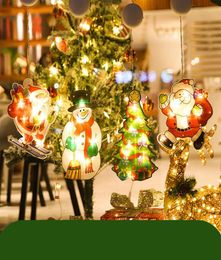 Christmas String Lights LED Decorative Novelty Hanging 3D Light for Indoor Windows Wall Door Bedroom Pathway Patio Decorations334H9260222