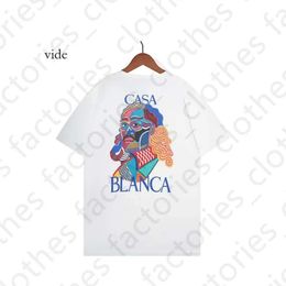 Casablanc T Shirt Men Women Designer T-Shirts Tees Apparel Tops Man S Casual Chest Letter Shirt Luxury Clothing Street Shorts Sleeve Clothes Tshirts Size 641