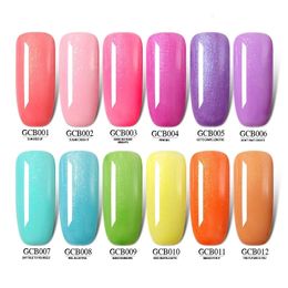 198 Colours 15mL Glitter UV Gel Nail Polish Set Nude Gellac Semipermanent Hybrid Varnish Lacquer 240509