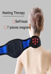 Tourmaline Neoprene Neck Support Brace Magnetic Therapy Wrap Protect Band Tourmaline Heating Pads For Neck Pain4828235