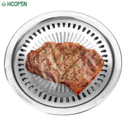 Grills Smokeless Barbecue Grill Pan NonStick Gas Stove Plate For Electric Stove Baking Tray BBQ Tong Grill Barbecue Tools Home Outdoor