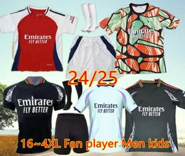 4XL TROSSARD Soccer Jerseys Arsen G. JESUS MARTINELLI ODEGAARD RICE HAVERTZ 24 25 THOMAS NKETIAH ZINCHENKO SALIBA SAKA Football Shirt Men Kids Sets Kit