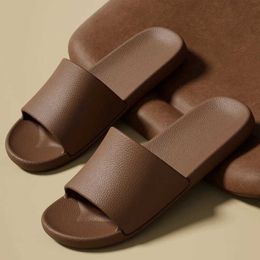 Slippers Fashion Concise Couple Summer Unisex Home Shoes Cosy Slides Lithe Soft Bedroom Sandals For Men Women Indoor Flip Flops H240514