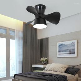 Ceiling Fan Light For Living Room Bed Colourful Macoron Lamp 22 Inch Dimming Smart Fans DC Motor 6 Speeds Remote Control