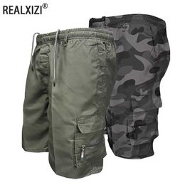 Men's Shorts Men Military Tactical Shorts Summer Loose Casual Cargo Shorts Multi Pocket Outdoor Jogging Sweatpants Hiking Pants H240508