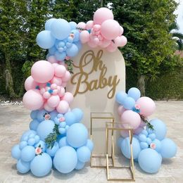 Party Decoration Macaron Blue Pink Balloons Garland Kit Baby Shower Boy Or Girl Gender Reveal Decorations Ballons Arch Birthday Supplies