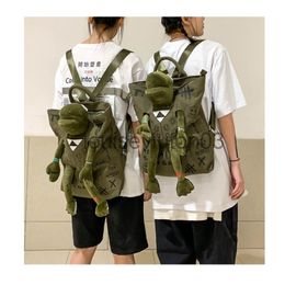 Designer Basketball School Cute Cartoon Frog Backpack Mens Womans Tote Shoulder Handbag Messenger Fashion Student Leisure Canvas luxuri 231D