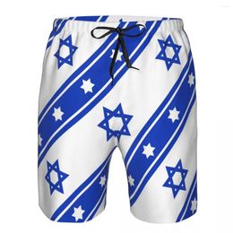 Men's Shorts Quick Dry Summer Mens Beach Board Briefs For Man Swim Trunks Beachwear Israel Flag