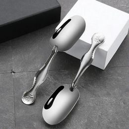 Spoons Square Head Spoon Korean Sugar Thick Stainless Steel Flat