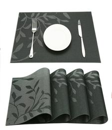 Table Mats Washable Placemats Woven Vinyl Place Mat high quality PVC Mats for Home Kitchen and Outdoor4263239