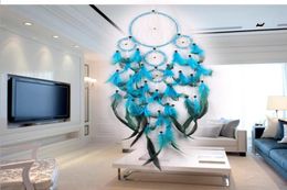 Big Dreamcatchers Wind Chime Net Hoops With 5 Rings Dream Catcher For Car Wall Hanging Plaint Ornaments Decoration Craft 1033973