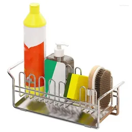 Kitchen Storage Dish Rack With Drain Drainer Stainless Steel Space-Saving Multifunctional Removable Flatware