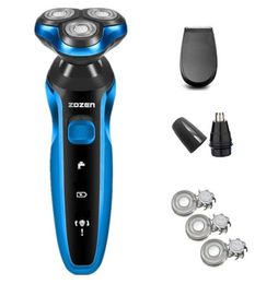 Electric Shaver Triple Floating Blade Heads WetDry Dual Use Waterproof Shaving Machine Razor Beard Trimmer Face Care for Men7568248