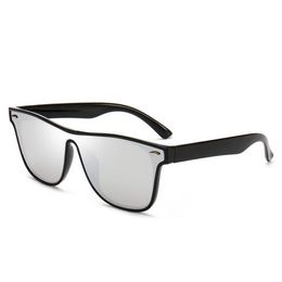 Luxury- Fashion BLAZE Sunglasses Men Women Cool Flash Sun Glasses Brand Designer Mirror Black Frame gafas oculos de sol with cases sale 227m