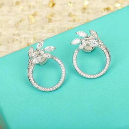 Stud Earrings High Qulity Fairy Vines Luxury Jewelry Show Temperament Original Souvenir Classics Brand 925 Sliver Ear Of Wheat