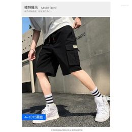 Men's Pants Summer Shorts Loose Plus Size Overalls Sports Multi-pocket Straight Five-point Tide Brand Pants.