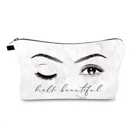 New Cosmetic Bag Fashion Big Eyes Printing Beauty Wash Kit Bag MultiFunction Travel Storage Bag Waterproof Makeup Organizer6980070