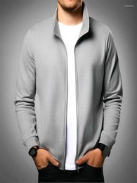 Men's Jackets Jacket Stand Collar Spring And Autumn Korean Baseball Uniform Sweater Top Work Wear Windbreaker