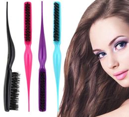 Hair Brushes 1PC Salon Comb Teasing Brush Three Row Natural Boar Women And Men anti static brush