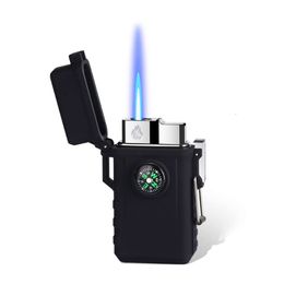 Refillable Gas Unfilled Butane Torch Lighter Waterproof Windproof Lighter Mens Gifts Lighter For Candle Camping Family Use