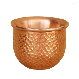 Tea Cups Handmade Pure Copper Cup Heavy-Duty Goblet For And Cold Drinks Drinking Mug Thickened