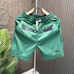 High Quality Mens Shorts Summer American Gym Fashion Green Sports Short Pants Street Clothing Streetwear 2024 240506