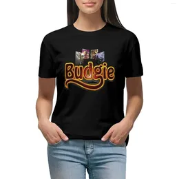 Women's Polos Brown Guitar Budgie Band T-shirt Cute Clothes Shirts Graphic Tees Anime Tshirts For Women